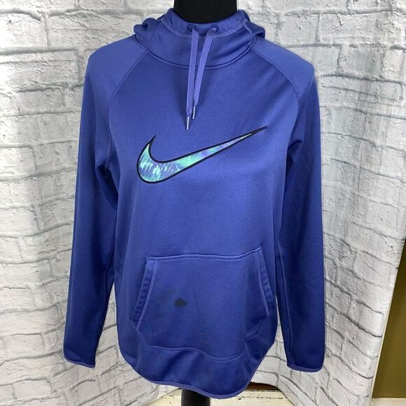 Nike Tops - Nike drifit Longsleeve hoodie purple size small women